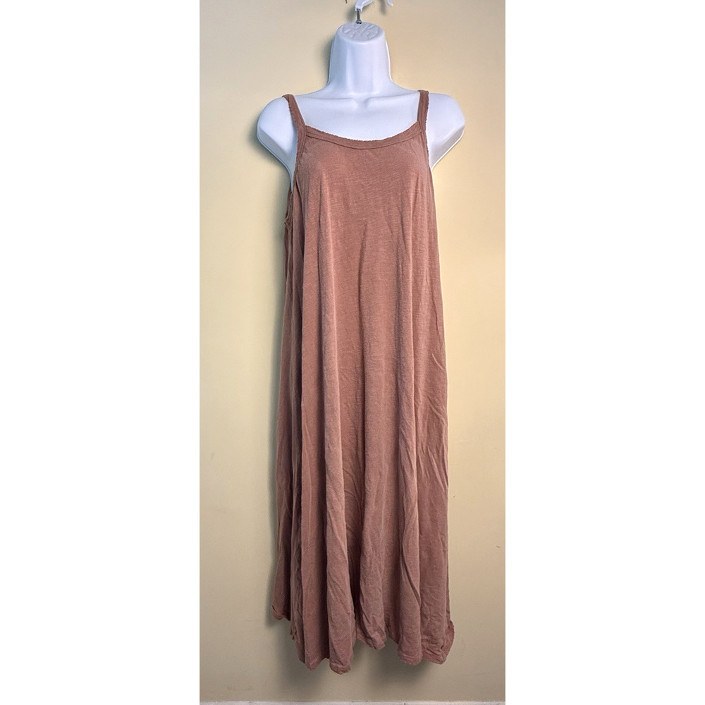 Magnolia Pearl tank dress mauve pink one size Boho